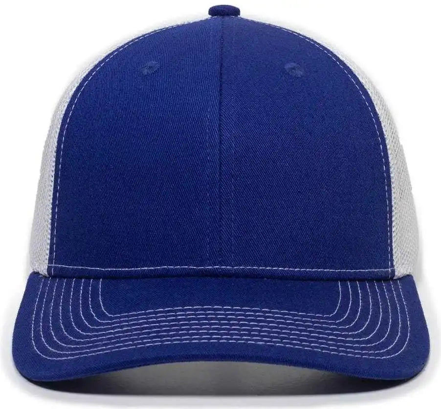 Oc Sports Oc771 Adjustable Mesh Back Cap - Royal White