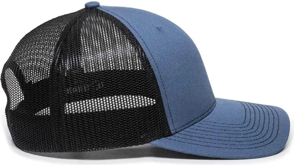 Oc Sports Oc771 Adjustable Mesh Back Cap - Slate Black - Navy / 6 7/8’’ - 7 1/2’’