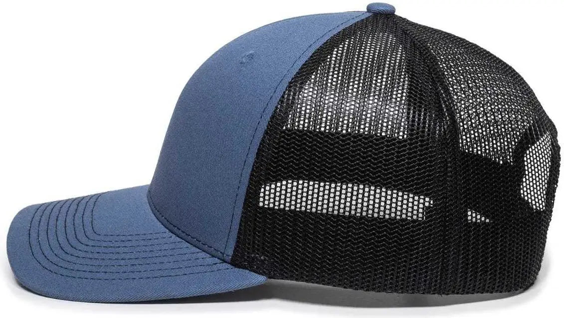 Oc Sports Oc771 Adjustable Mesh Back Cap - Slate Black - Navy / 6 7/8’’ - 7 1/2’’