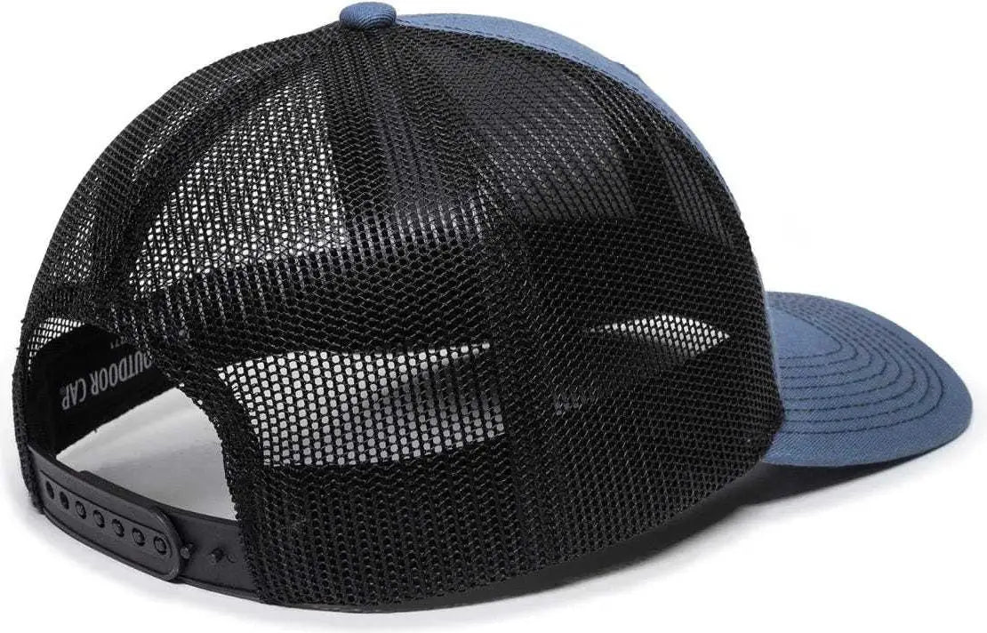 Oc Sports Oc771 Adjustable Mesh Back Cap - Slate Black - Navy / 6 7/8’’ - 7 1/2’’