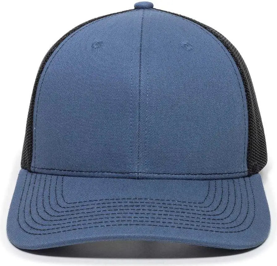 Oc Sports Oc771 Adjustable Mesh Back Cap - Slate Black - Navy / 6 7/8’’ - 7 1/2’’