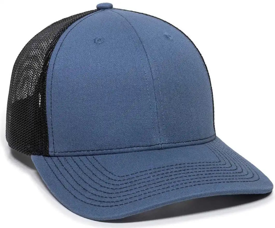 Oc Sports Oc771 Adjustable Mesh Back Cap - Slate Black - Navy / 6 7/8’’ - 7 1/2’’