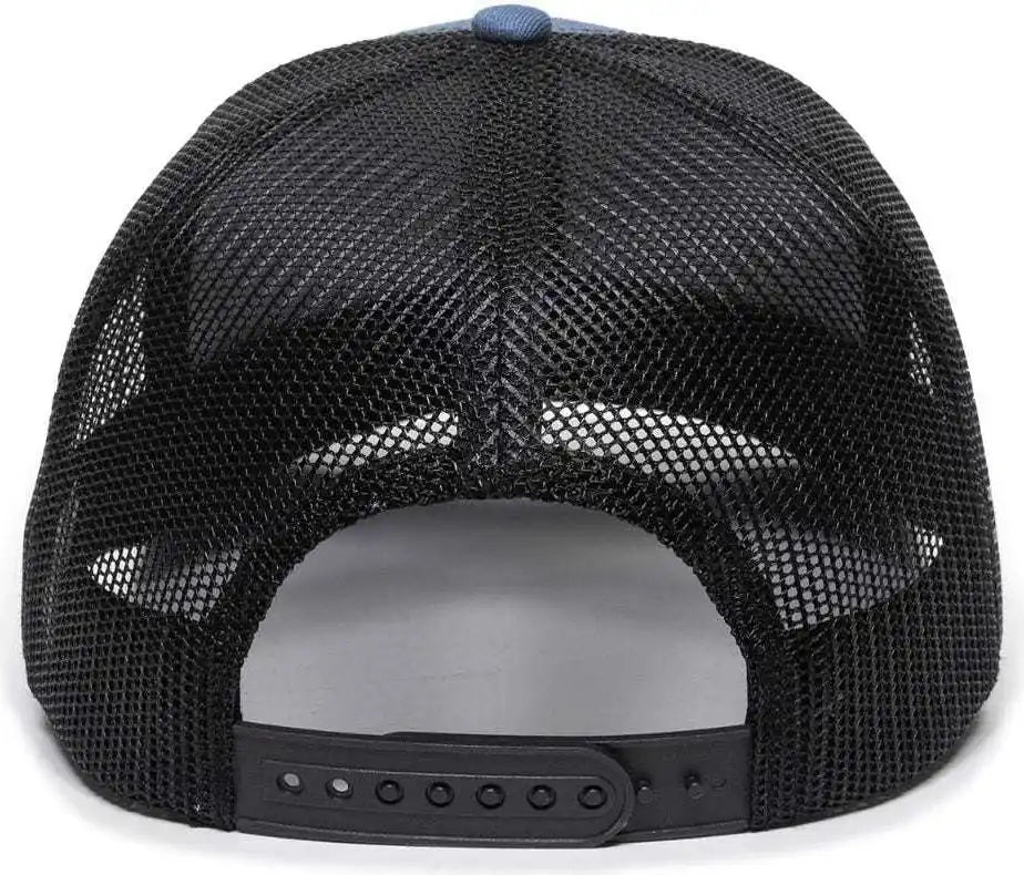 Oc Sports Oc771 Adjustable Mesh Back Cap - Slate Black - Navy / 6 7/8’’ - 7 1/2’’