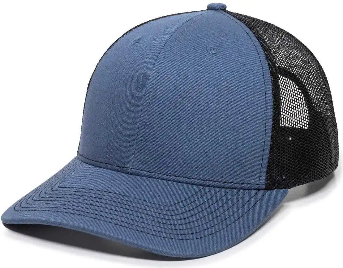 Oc Sports Oc771 Adjustable Mesh Back Cap - Slate Black - Navy / 6 7/8’’ - 7 1/2’’