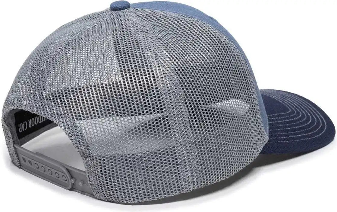 Oc Sports Oc771 Adjustable Mesh Back Cap - Slate Gray Navy - 6 7/8’’ - 7 1/2’’