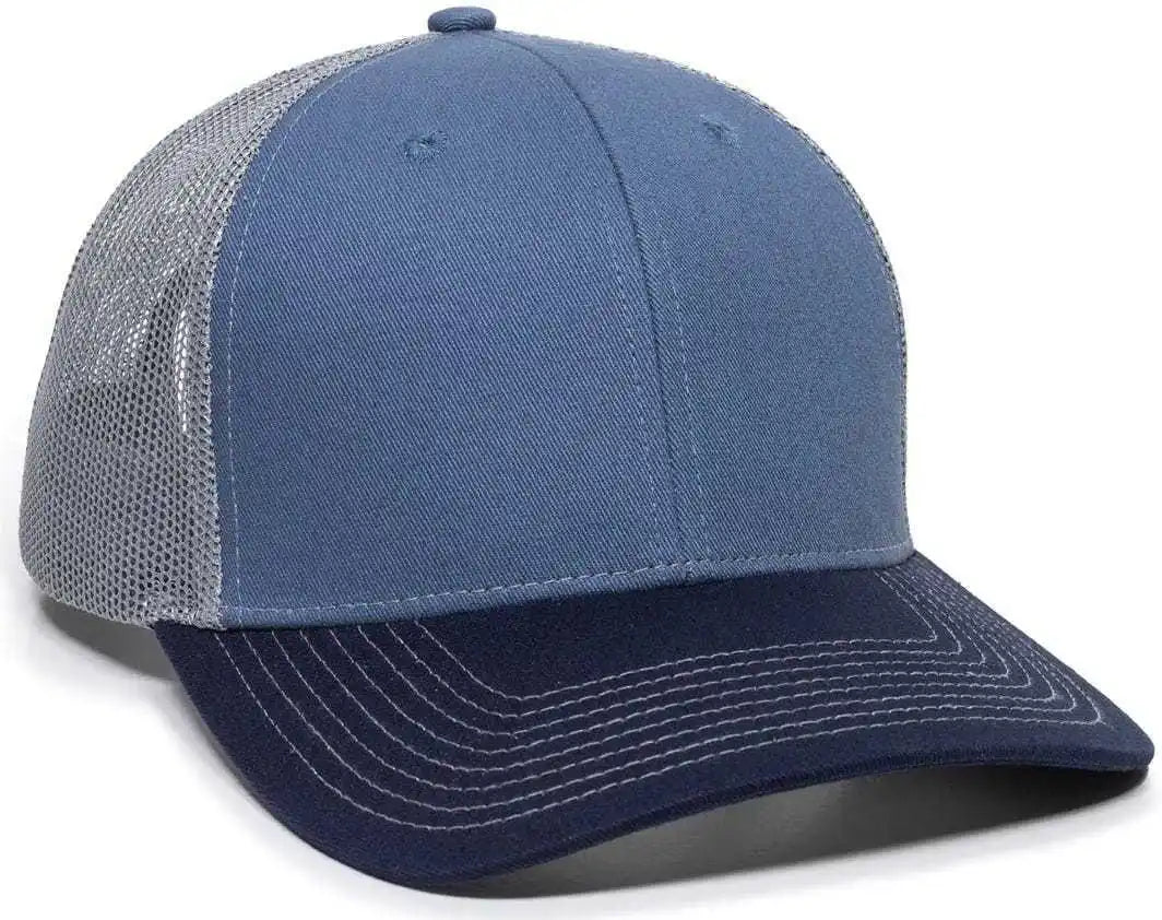 Oc Sports Oc771 Adjustable Mesh Back Cap - Slate Gray Navy - 6 7/8’’ - 7 1/2’’