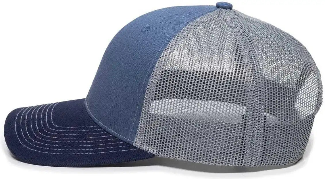 Oc Sports Oc771 Adjustable Mesh Back Cap - Slate Gray Navy - 6 7/8’’ - 7 1/2’’
