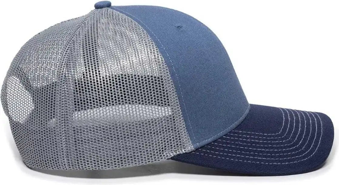 Oc Sports Oc771 Adjustable Mesh Back Cap - Slate Gray Navy - 6 7/8’’ - 7 1/2’’