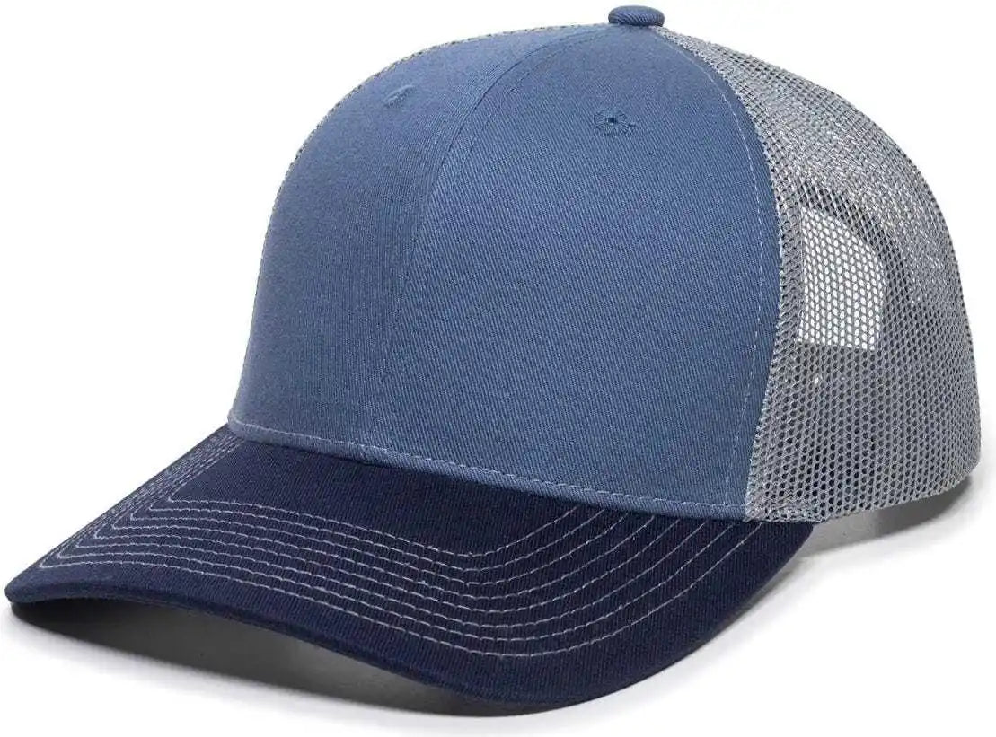 Oc Sports Oc771 Adjustable Mesh Back Cap - Slate Gray Navy - 6 7/8’’ - 7 1/2’’