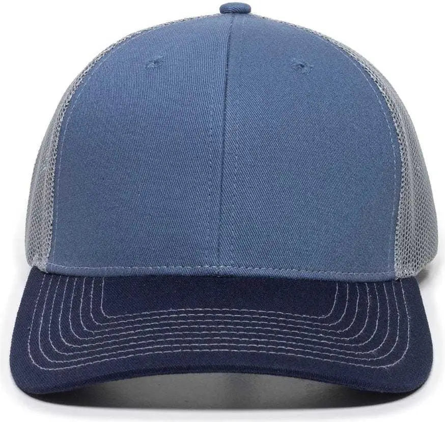 Oc Sports Oc771 Adjustable Mesh Back Cap - Slate Gray Navy - 6 7/8’’ - 7 1/2’’