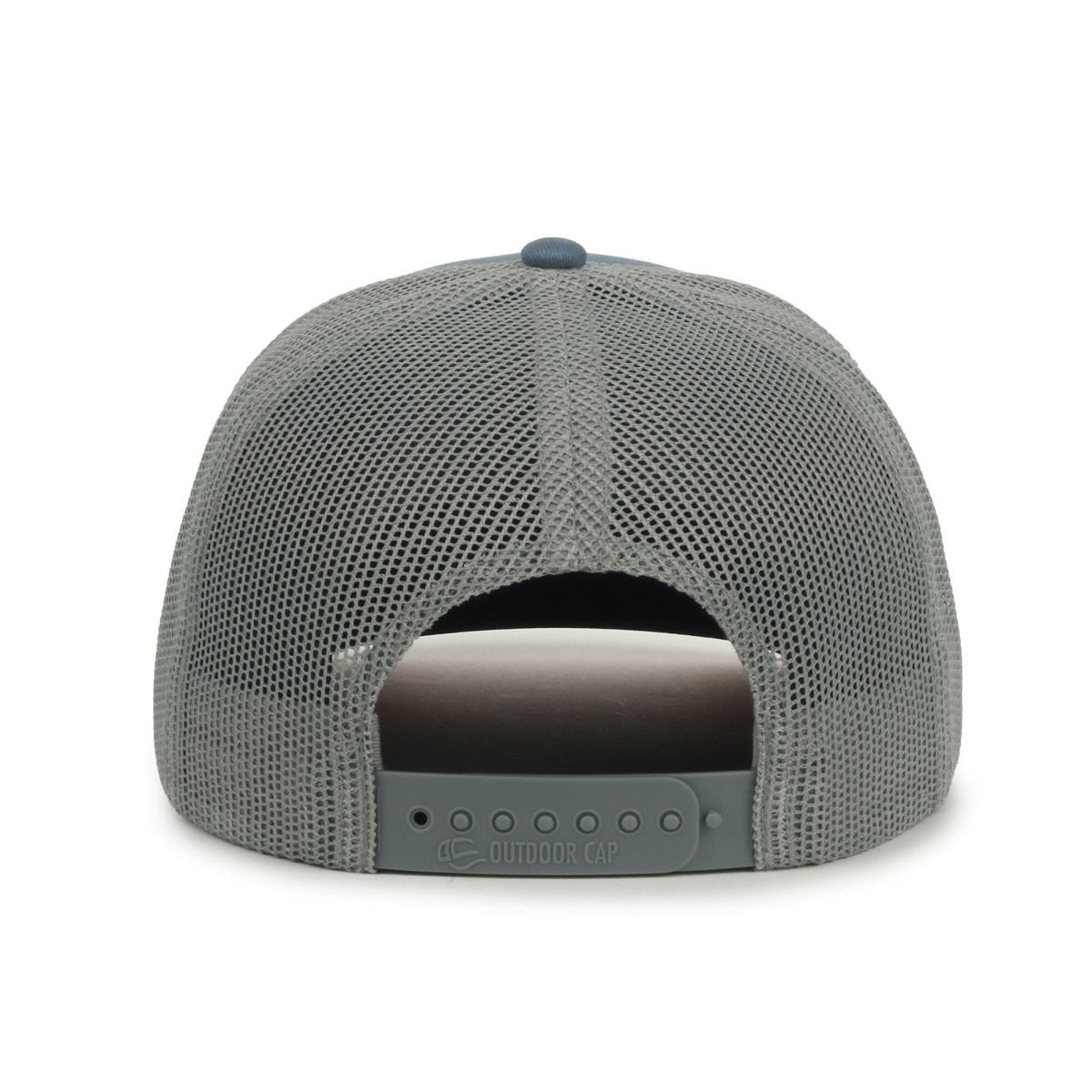 Oc Sports Oc771 Adjustable Mesh Back Cap - Slate Lt Grey Rust