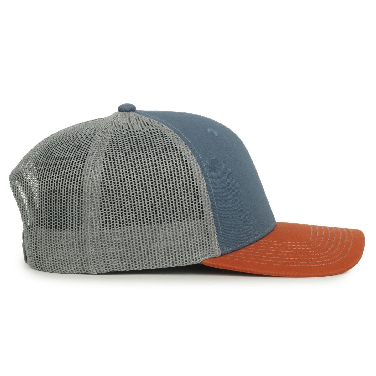 Oc Sports Oc771 Adjustable Mesh Back Cap - Slate Lt Grey Rust