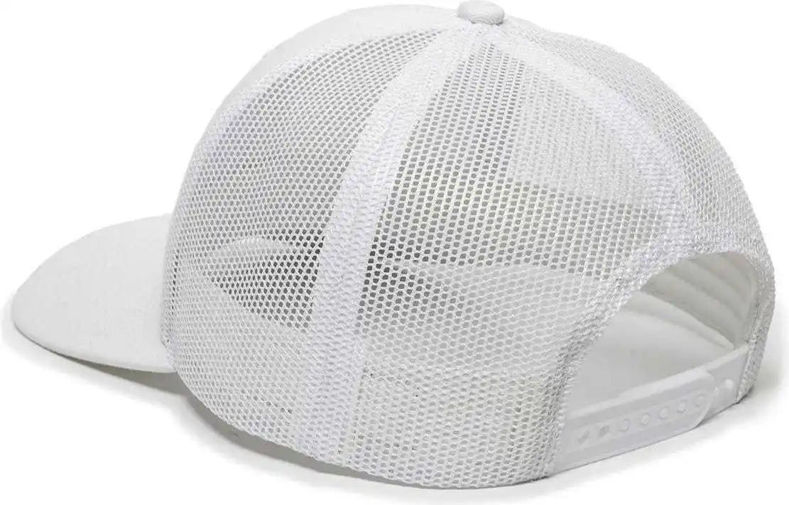 Oc Sports Oc771 Adjustable Mesh Back Cap - White - 6 7/8’’ - 7 1/2’’