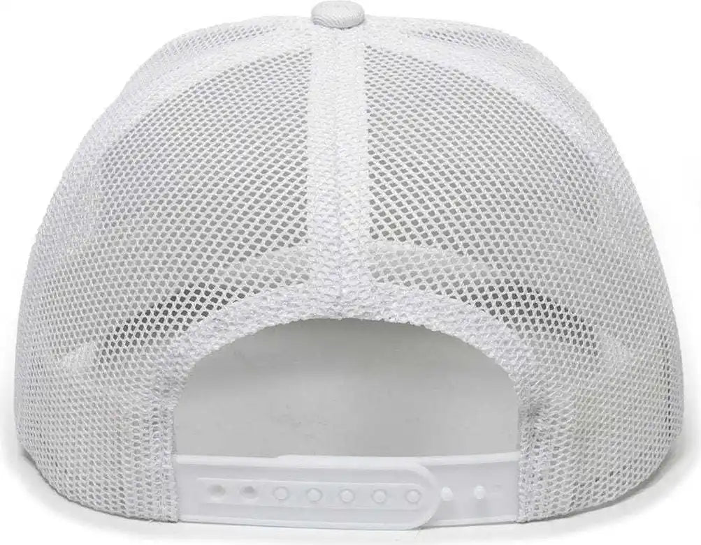 Oc Sports Oc771 Adjustable Mesh Back Cap - White - 6 7/8’’ - 7 1/2’’