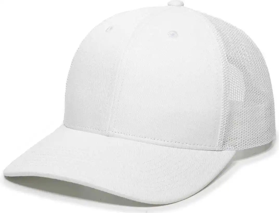 Oc Sports Oc771 Adjustable Mesh Back Cap - White - 6 7/8’’ - 7 1/2’’