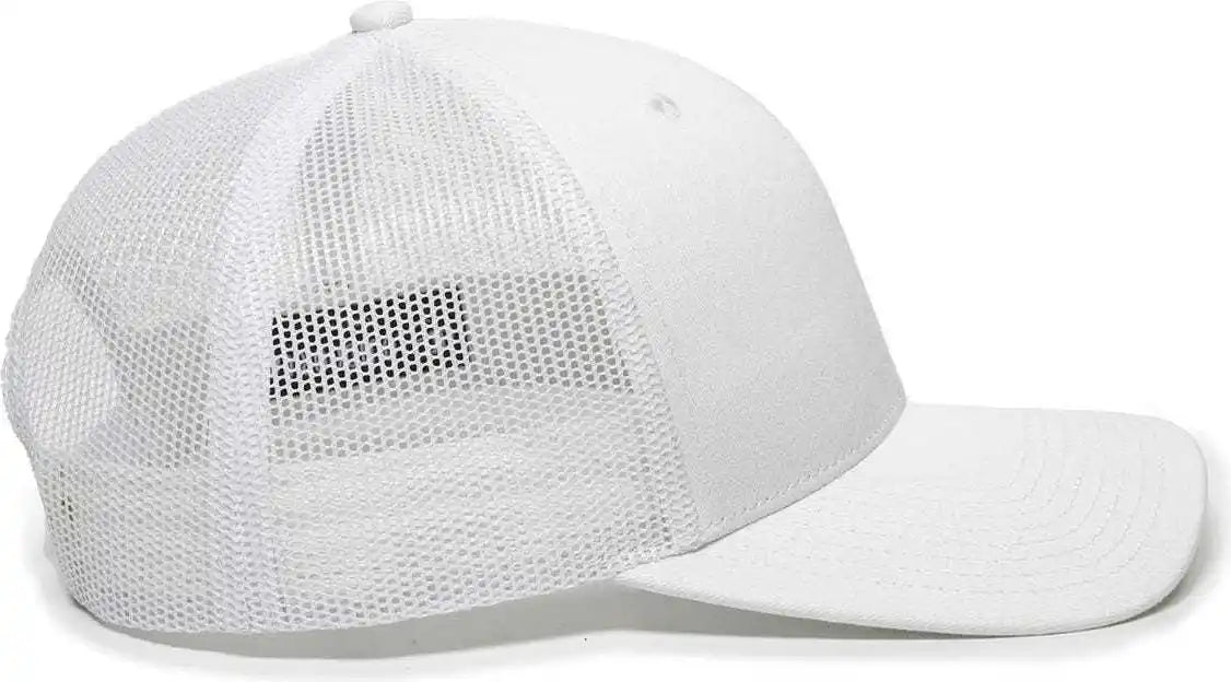 Oc Sports Oc771 Adjustable Mesh Back Cap - White - 6 7/8’’ - 7 1/2’’