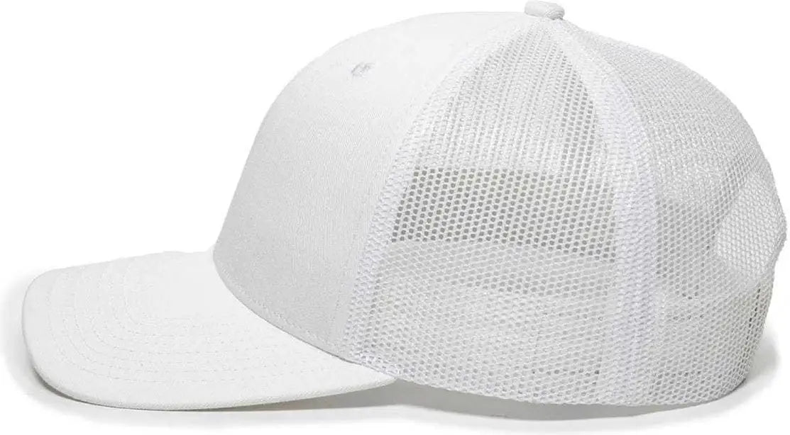 Oc Sports Oc771 Adjustable Mesh Back Cap - White - 6 7/8’’ - 7 1/2’’