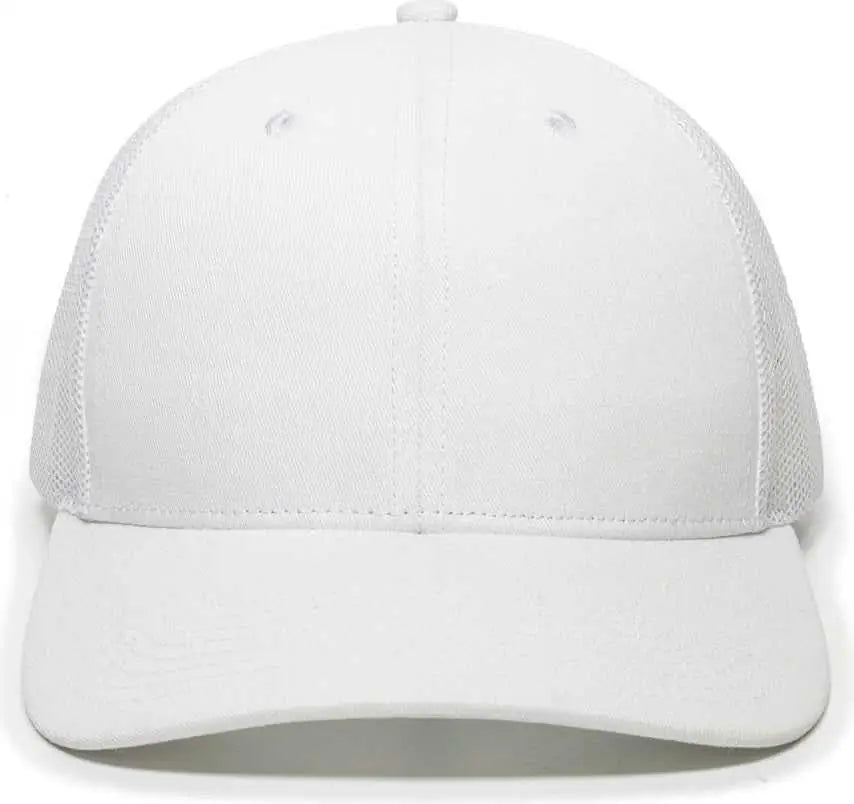 Oc Sports Oc771 Adjustable Mesh Back Cap - White - 6 7/8’’ - 7 1/2’’