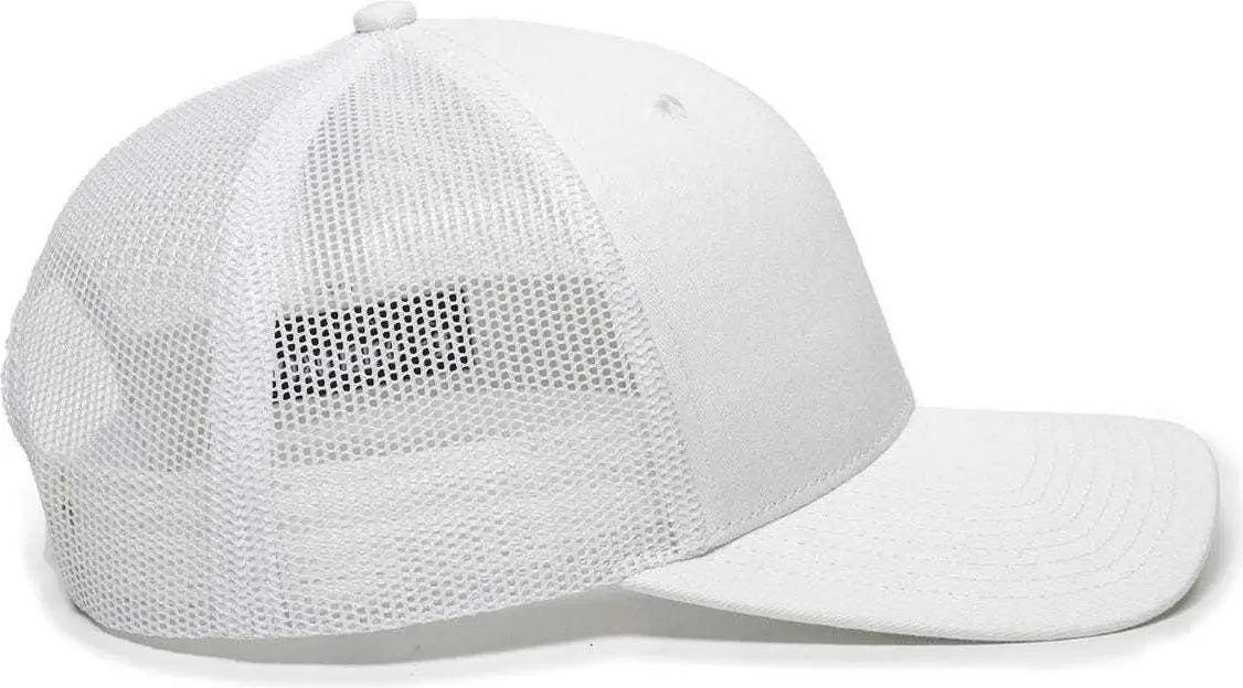 Oc Sports Oc771 Adjustable Mesh Back Cap - White - 6 7/8’’ - 7 1/2’’