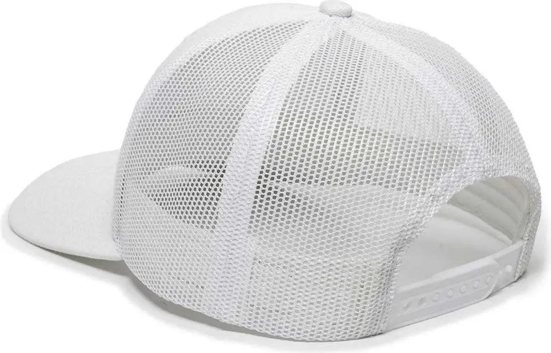 Oc Sports Oc771 Adjustable Mesh Back Cap - White - 6 7/8’’ - 7 1/2’’