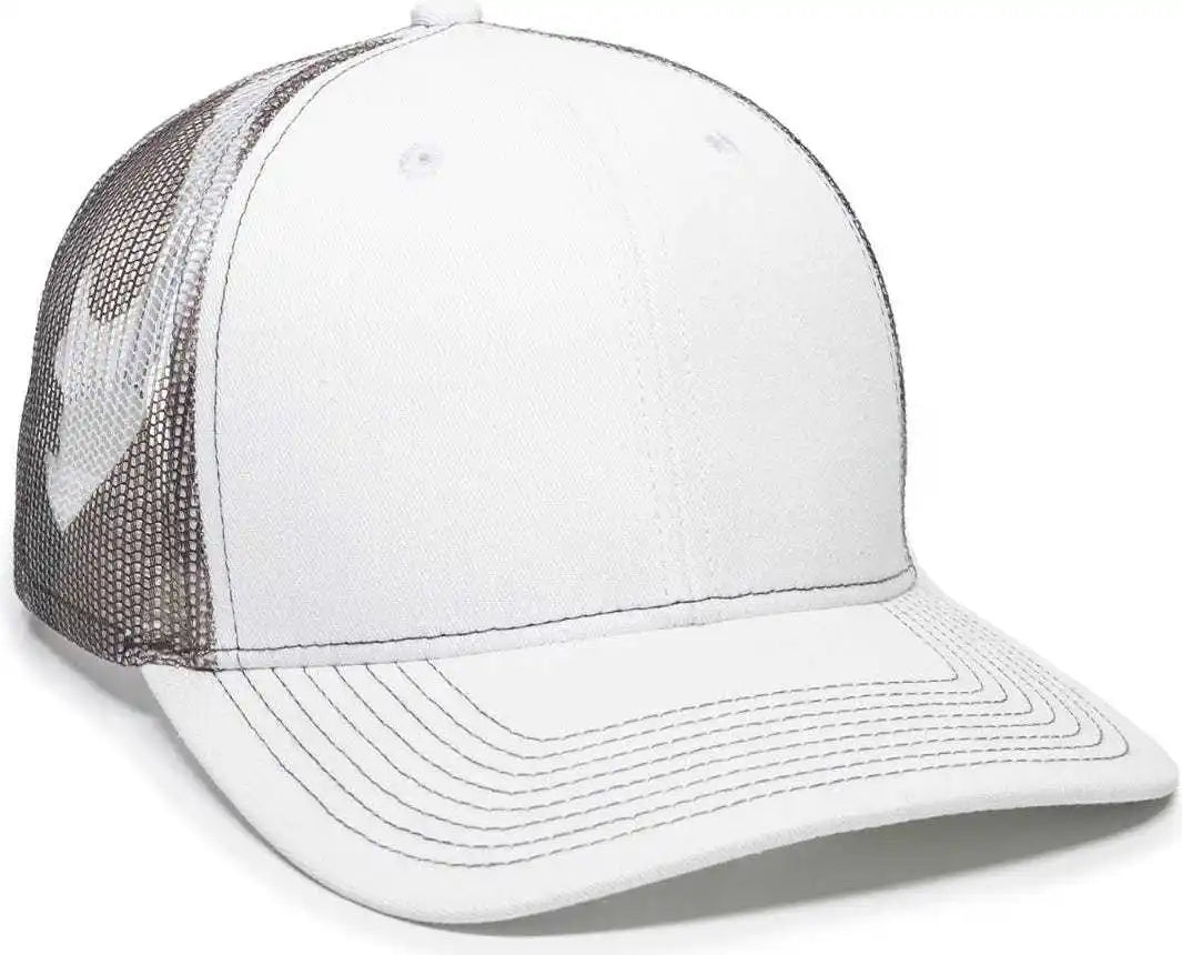 Oc Sports Oc771 Adjustable Mesh Back Cap - White Gray Generic Camo - 6 7/8’’ - 7 1/2’’