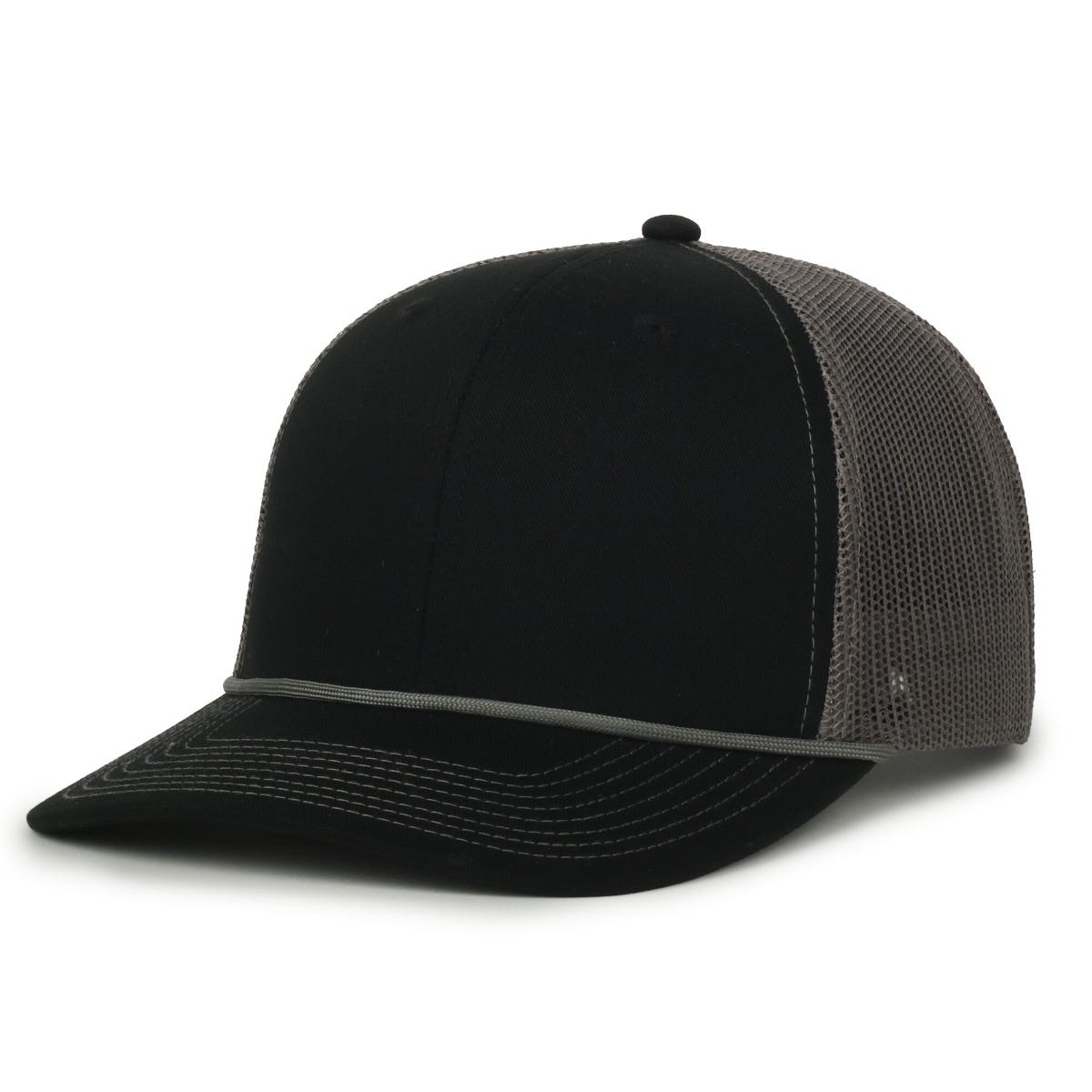 Oc Sports Oc771c Premium Modern Trucker with Cord Cap - Black Charcoal