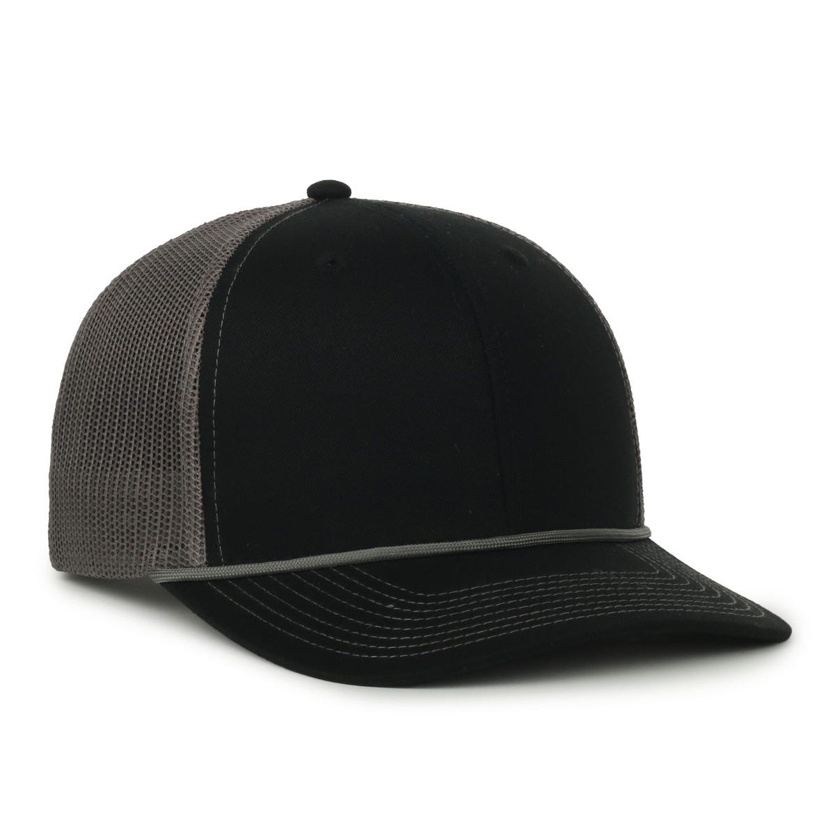 Oc Sports Oc771c Premium Modern Trucker with Cord Cap - Black Charcoal