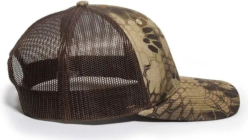 Oc Sports Oc771camo Adjustable Mesh Back Cap Kryptek Highlander Brown / 6 7/8’’ 7 1/2’’