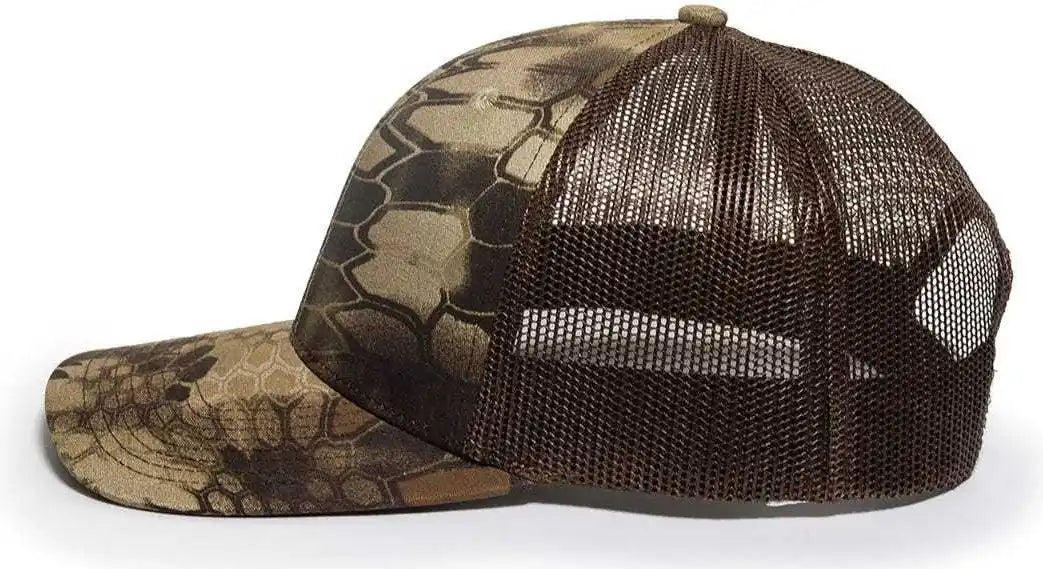 Oc Sports Oc771camo Adjustable Mesh Back Cap Kryptek Highlander Brown / 6 7/8’’ 7 1/2’’