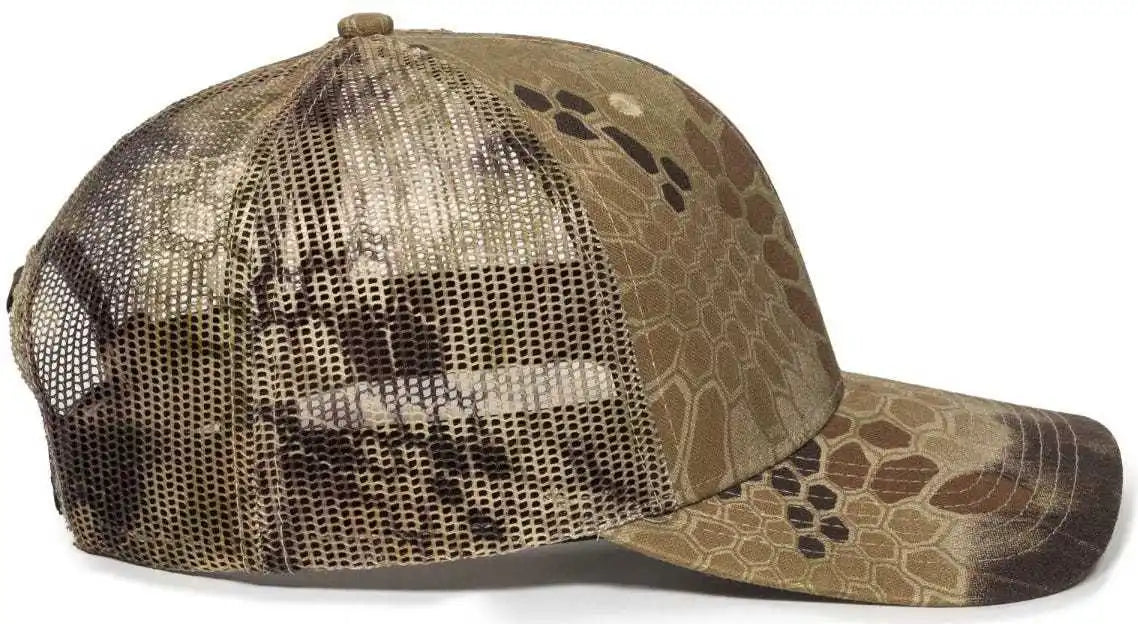 Oc Sports Oc771camo Adjustable Mesh Back Cap - Kryptek Highlander - 6 7/8’’ - 7 1/2’’