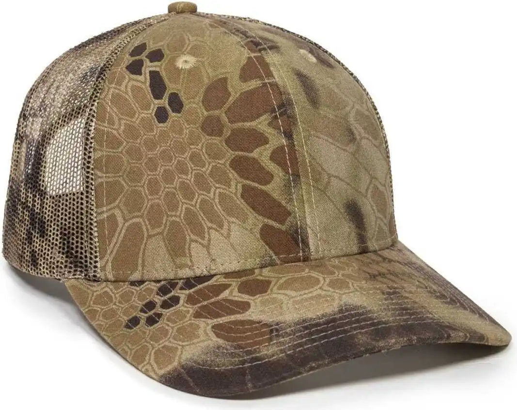 Oc Sports Oc771camo Adjustable Mesh Back Cap - Kryptek Highlander - 6 7/8’’ - 7 1/2’’