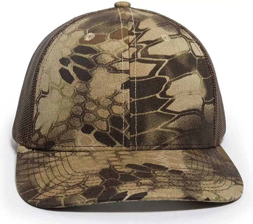 Oc Sports Oc771camo Adjustable Mesh Back Cap Kryptek Highlander Brown / 6 7/8’’ 7 1/2’’