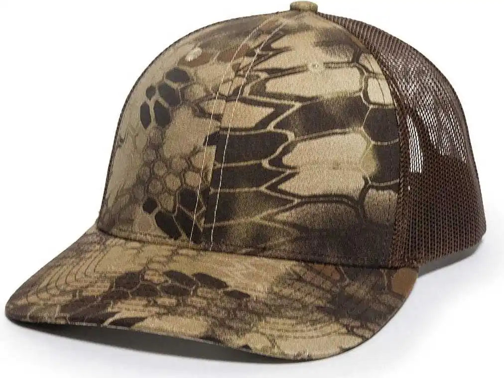 Oc Sports Oc771camo Adjustable Mesh Back Cap Kryptek Highlander Brown / 6 7/8’’ 7 1/2’’