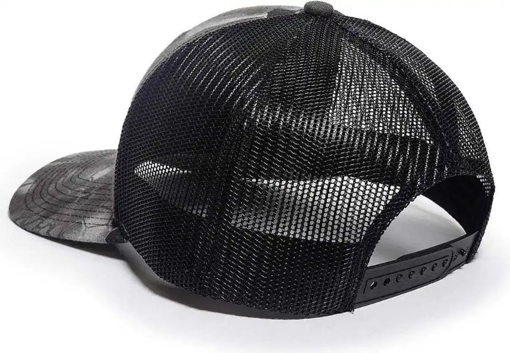 Oc Sports Oc771camo Adjustable Mesh Back Cap Kryptek Raid Black / 6 7/8’’ 7 1/2’’