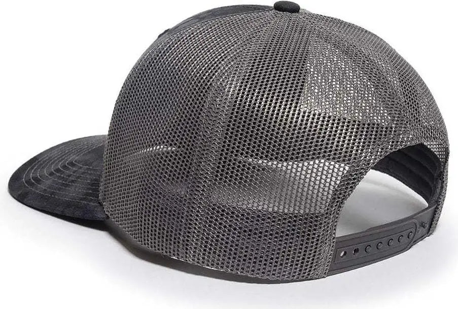 Oc Sports Oc771camo Adjustable Mesh Back Cap - Kryptek Typhon Charcoal - Dark Gray / 6 7/8’’ - 7 1/2’’