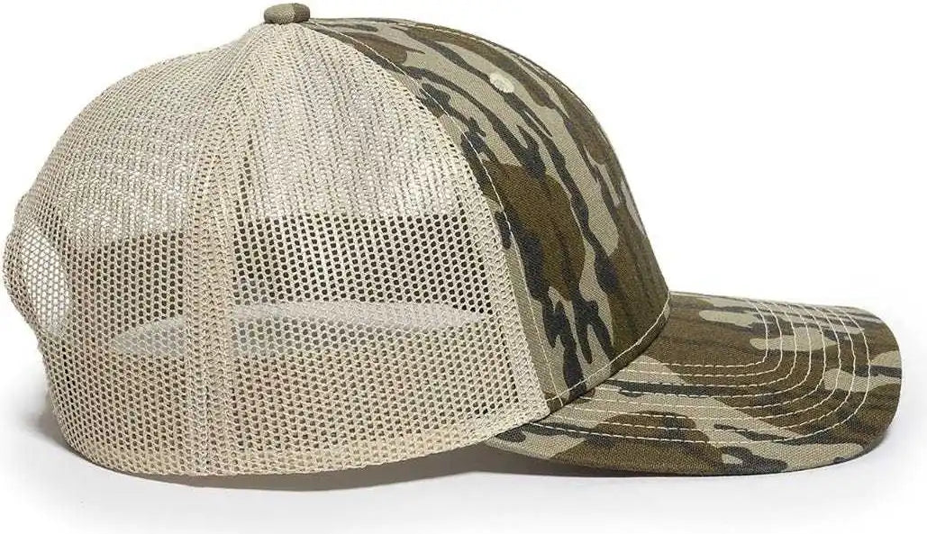 Oc Sports Oc771camo Adjustable Mesh Back Cap Mossy Oak Original Bottomland Tan