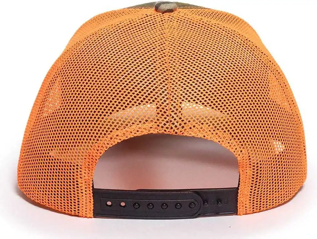 Oc Sports Oc771camo Adjustable Mesh Back Cap Mossy Oak Original Bottomland Neon Orange / 6 7/8’’ 7 1/2’’