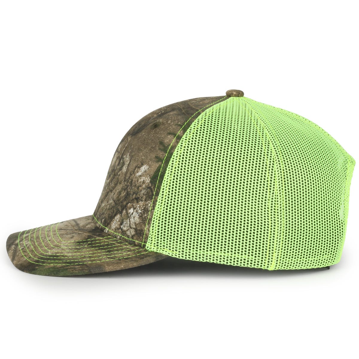 Oc Sports Oc771camo Adjustable Mesh Back Cap - Realtree Apx Neon Yellow