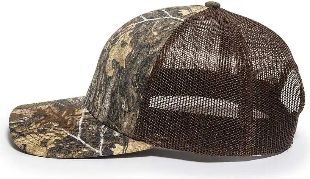 Oc Sports Oc771camo Adjustable Mesh Back Cap Realtree Edge Brown / 6 7/8’’ 7 1/2’’