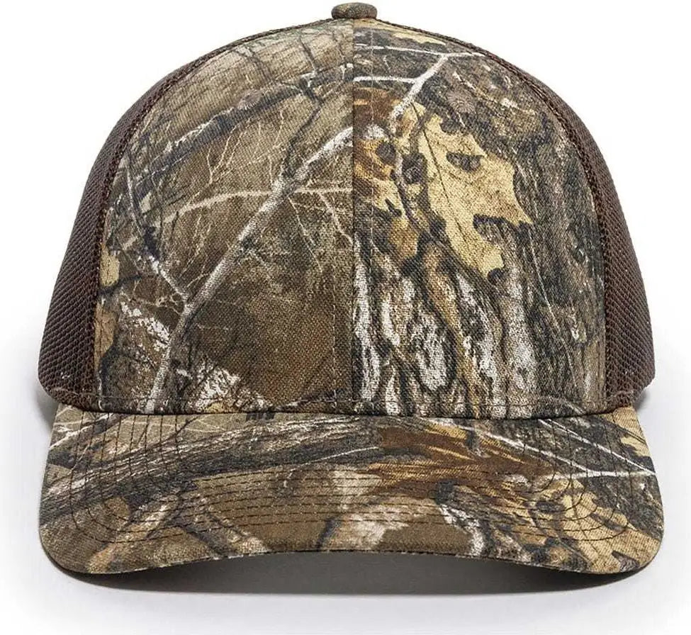 Oc Sports Oc771camo Adjustable Mesh Back Cap - Realtree Edge Brown - 6 7/8’’ - 7 1/2’’