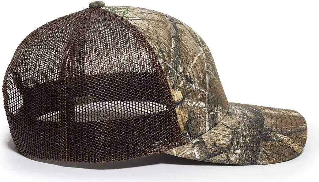 Oc Sports Oc771camo Adjustable Mesh Back Cap - Realtree Edge Brown - 6 7/8’’ - 7 1/2’’