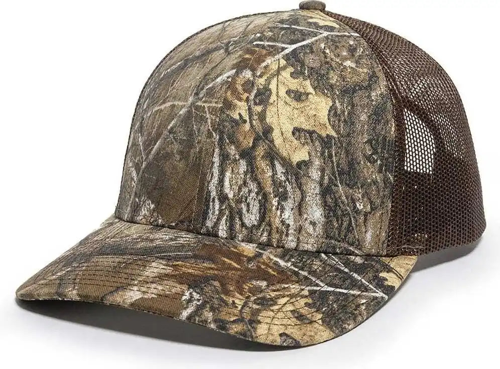 Oc Sports Oc771camo Adjustable Mesh Back Cap Realtree Edge Brown / 6 7/8’’ 7 1/2’’