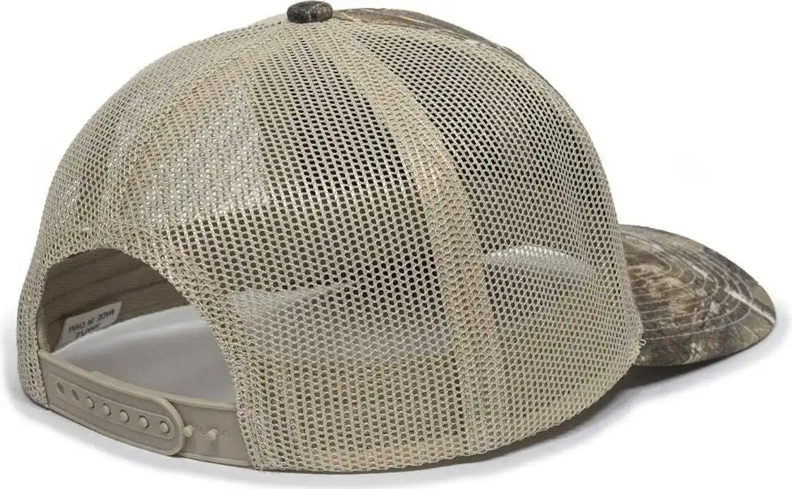 Oc Sports Oc771camo Adjustable Mesh Back Cap Realtree Edge Tan