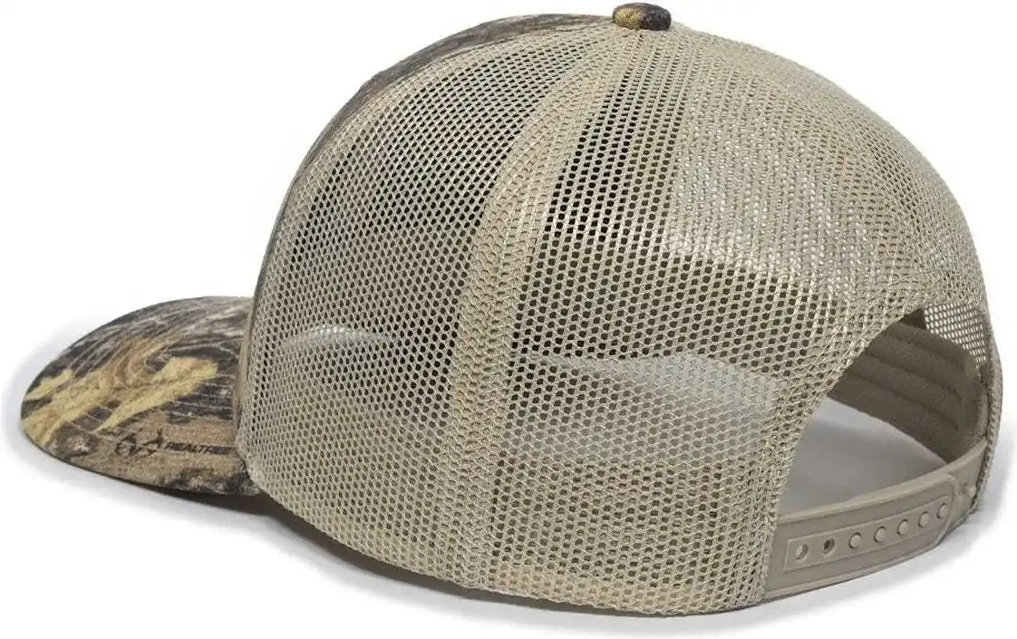 Oc Sports Oc771camo Adjustable Mesh Back Cap Realtree Edge Tan