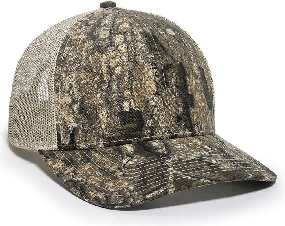 Oc Sports Oc771camo Adjustable Mesh Back Cap - Realtree Timber Tan