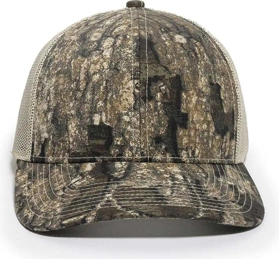 Oc Sports Oc771camo Adjustable Mesh Back Cap Realtree Timber Tan