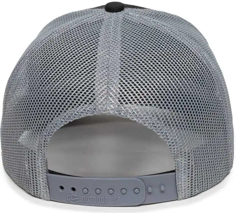 Oc Sports Oc771p Slight Pre-curved Sublimated Visor Cap - Black Light Gray Aqua - 6 7/8’’ - 7 1/2’’