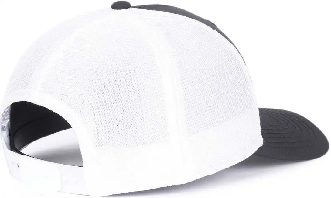 Oc Sports Oc771pf Slight Pre-curved Visorr Cap - Black White - 6 7/8’’ - 7 1/2’’