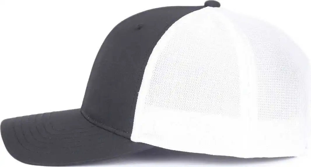 Oc Sports Oc771pf Slight Pre-curved Visorr Cap - Black White - 6 7/8’’ - 7 1/2’’