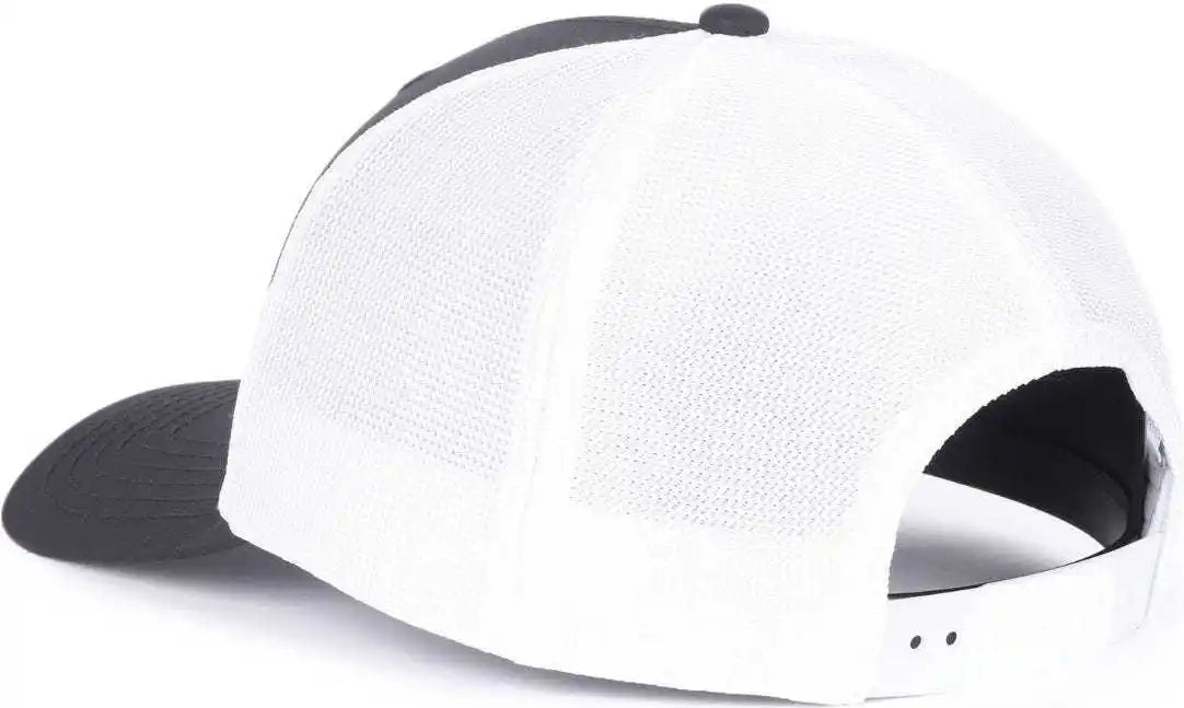 Oc Sports Oc771pf Slight Pre-curved Visorr Cap - Black White - 6 7/8’’ - 7 1/2’’